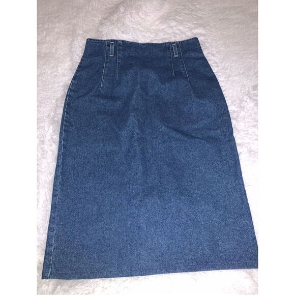 Vintage St John’s Bay Denim Midi Maxi Skirt Size 12 - Picture 7 of 16